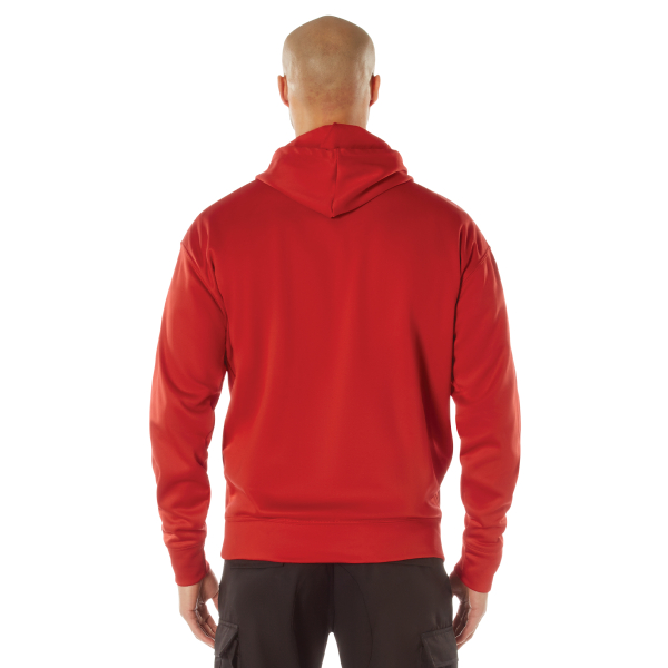 USMC RED HOODED PULLOVER SWEATSHIRTS