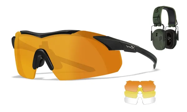 Wiley X WX VAPOR COMM Shooting Range Kit