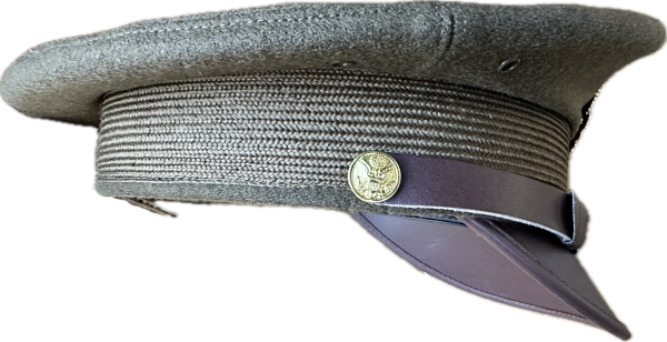 US ARMY OFFIZIER VISOR HAT Schirmmütze OD (REPRO)