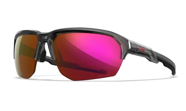 Wiley X WX JAKL CAPTIVATE Red Mirror Gloss Crystal Grey
