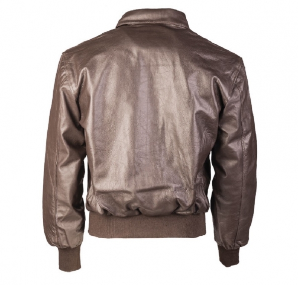 US A2 ARMY LEDERJACKE BRAUN