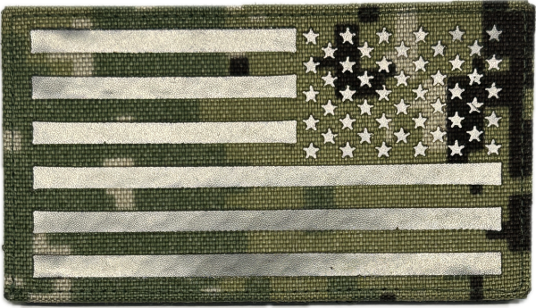 US Navy AOR2 Flag Reversed IR Velcro patch