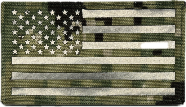 US Navy AOR2 Flag Forward IR Velcro patch