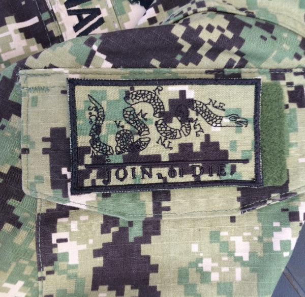 US NAVY Join Or Die AOR2 Velcro