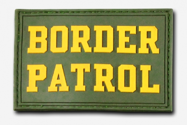 BORDER PATROL PVC Rubber Klettpatch