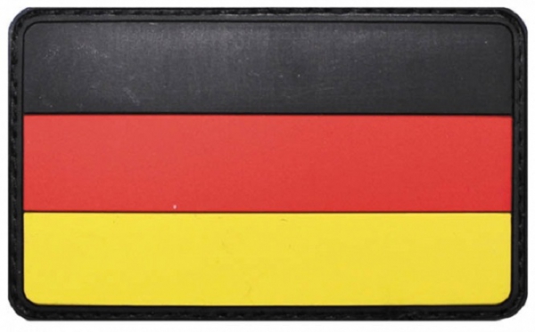 DEUTSCHLAND 3D BW PVC KLETTABZEICHEN FULL COLOR SM