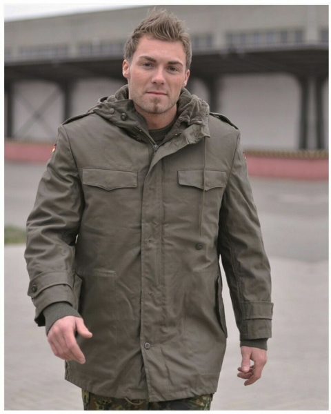 BW Parka mit Futter Steingrau Oliv
