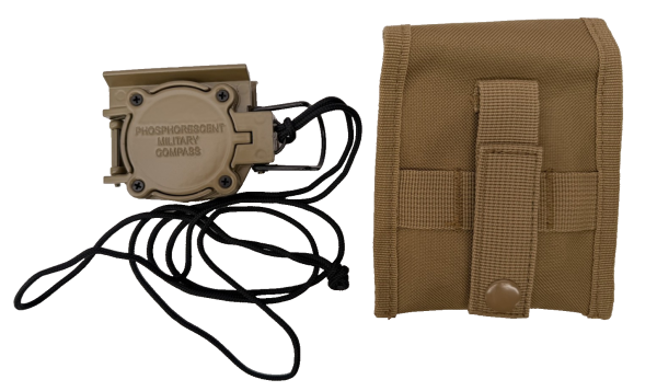 US Army Cammenga Phosphorescent Lensatic Compass Coyote