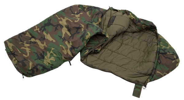 Carinthia Schlafsack Tropen US Woodland Camouflage