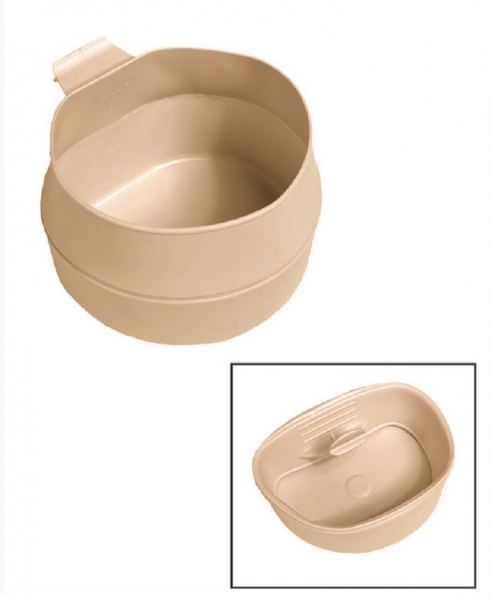 WILDO Sweden AB FOLD-A-CUP 600 ml - TPE - KHAKI