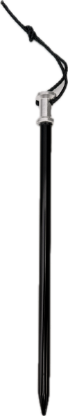 Zelthering Aluminium 7075 schwarz