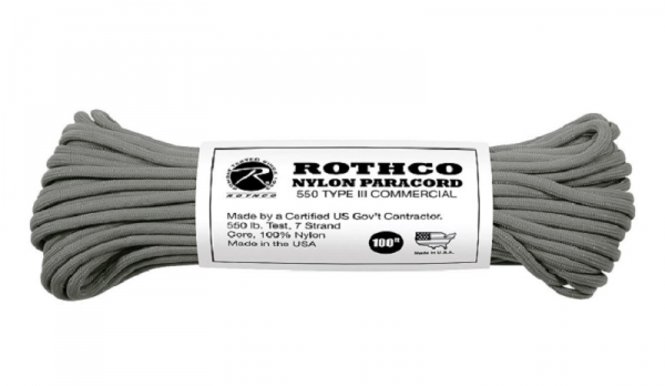 US MADE Parachute Fallschirmleine 550LB NYLON 100 FT 30 Meter foliage green
