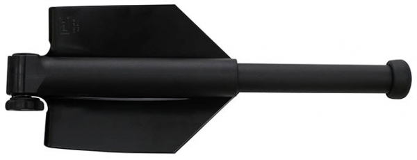 Klappspaten GLOCK schwarz mit Säge und Teleskopgriff