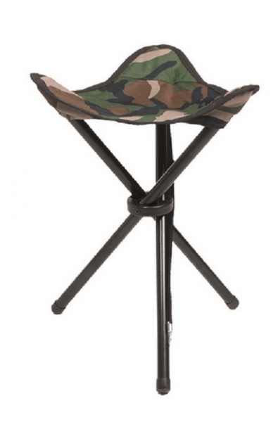 DREIBEIN KLAPPHOCKER WOODLAND CAMOUFLAGE