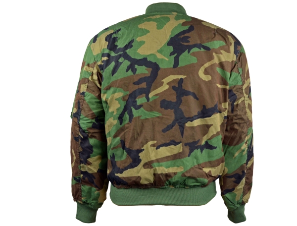 US AirForce USAF MA-1 Pilotenjacke Woodland Camouflage