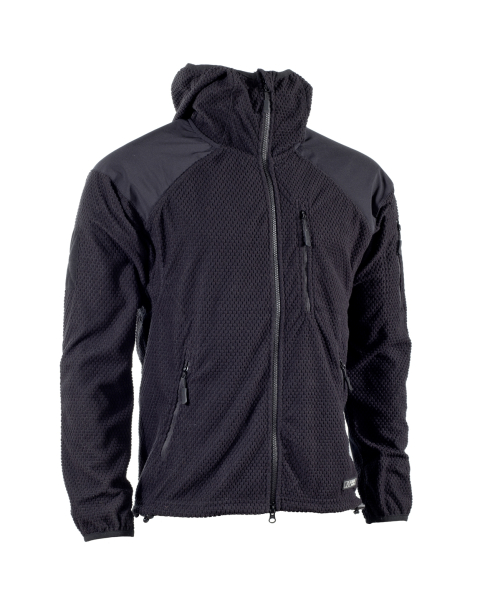 A. Blöchl Fleece Hoodie Jacke Delta Schwarz