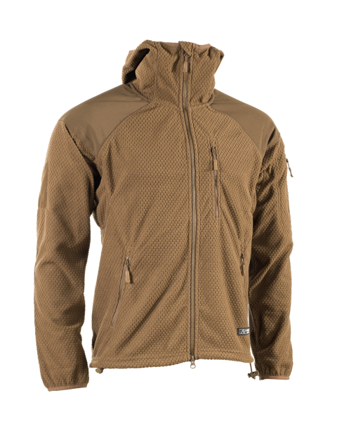 AB Fleece Hoodie Jacke Delta coyote