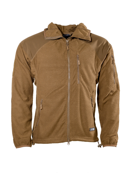 AB Fleece Hoodie Jacke Delta coyote