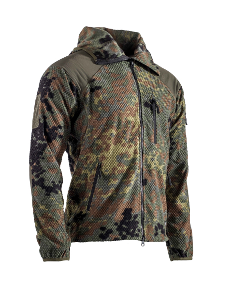 AB Fleece Hoodie Jacke Delta Flecktarn