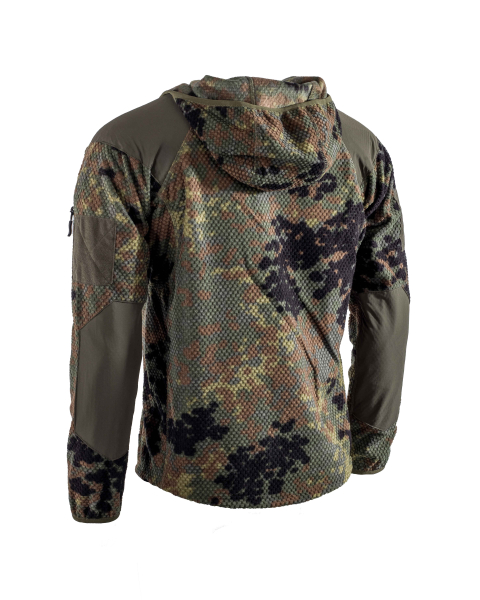AB Fleece Hoodie Jacke Delta Flecktarn