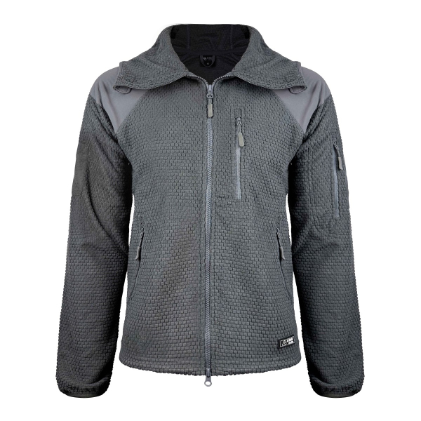 A. Blöchl Fleece Hoodie Jacke Delta Grey
