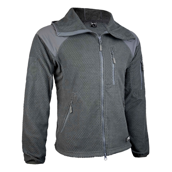 A. Blöchl Fleece Hoodie Jacke Delta Grey