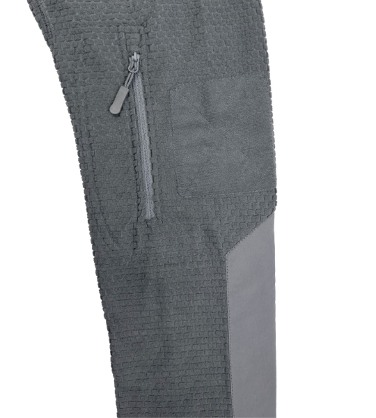 A. Blöchl Fleece Hoodie Jacke Delta Grey