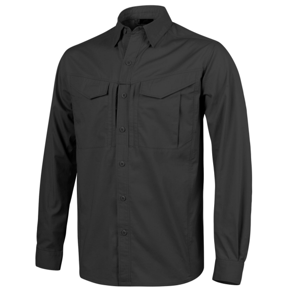 Helikon Tex DEFENDER Mk2 Shirt long sleeve® - PolyCotton Ripstop - Black