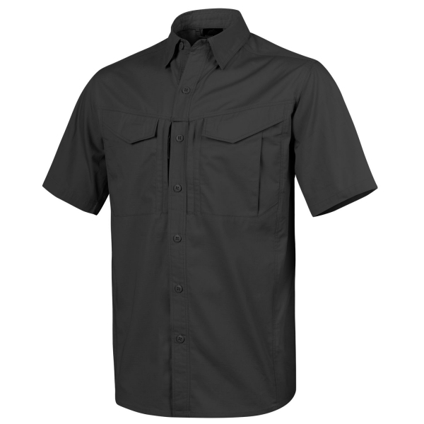 Helikon Tex DEFENDER Mk2 Shirt short sleeve® - PolyCotton Ripstop - Black