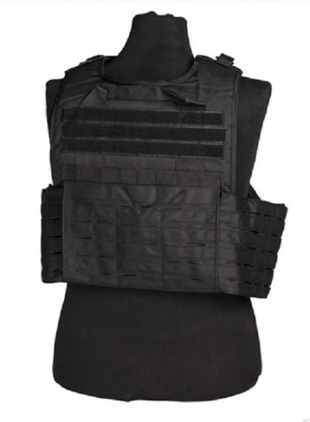 LASER CUT CARRIER MOLLE WESTE BLACK