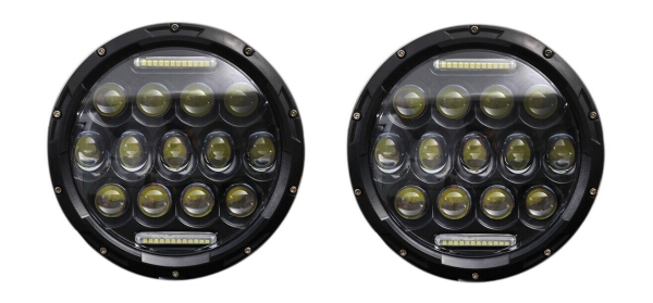 Humvee HMMWV Paar 7"Zoll LED Haupt Scheinwerfer Hi/lo Beam E-Geprüft