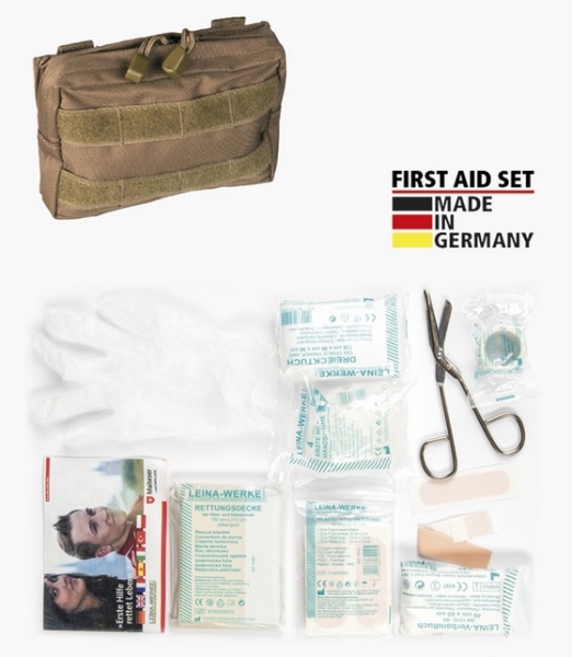 FIRST AID SET LEINA 25 teilig DARK COYOTE