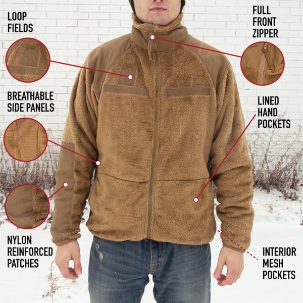 US GEN III Level3 ECWCS Fleecejacke Coyote