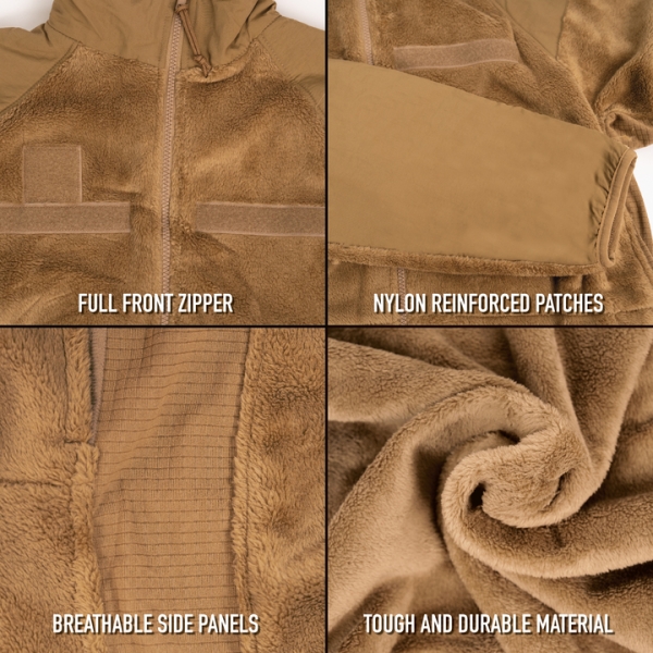 US GEN III Level3 ECWCS Fleecejacke Coyote
