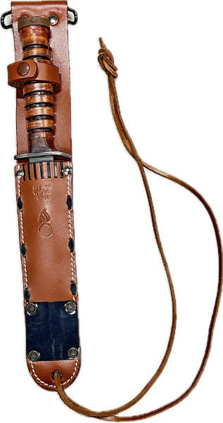 US Army WW II Kampfmesserscheide M6 Leder