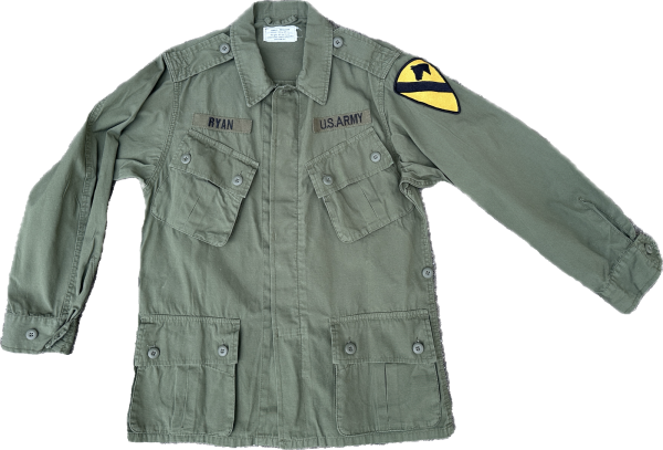 US ARMY JUNGLE SHIRT M64 REPRO VIETNAM COTTON OLIV