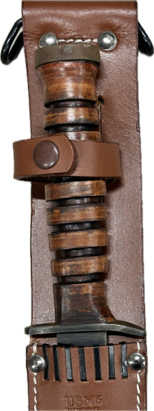US Army WW II Kampfmesserscheide M6 Leder