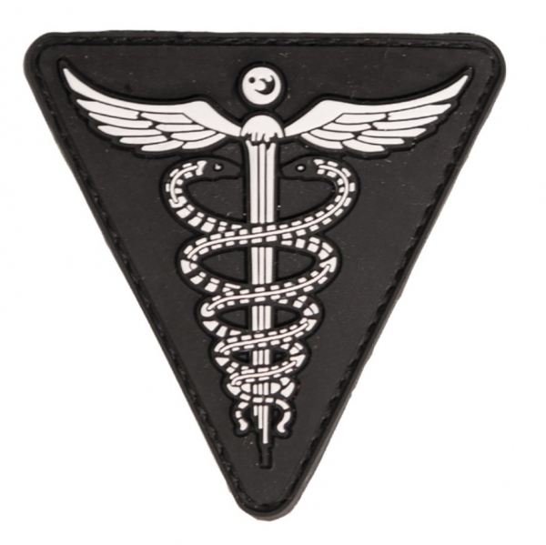 3D MEDICAL PVC PATCH MIT KLETT BLACK