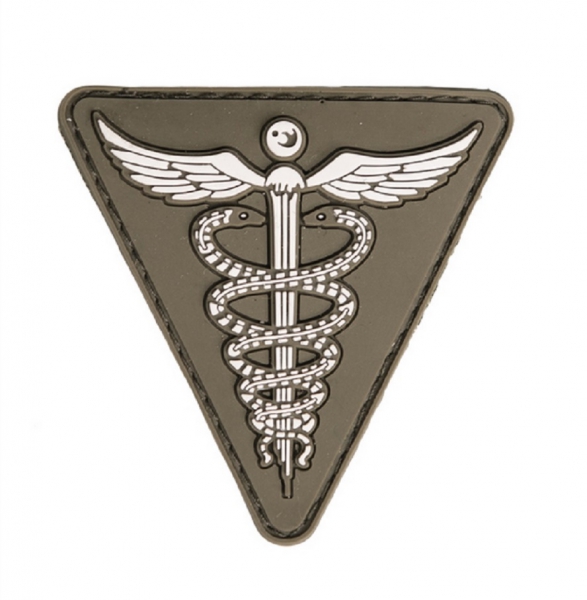 3D MEDICAL PVC PATCH MIT KLETT OLIV
