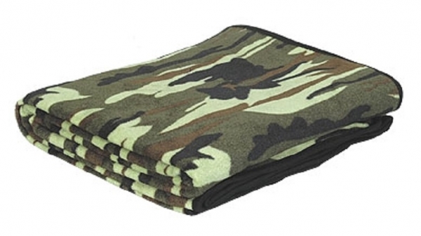 Woodland camouflage Outdoor Fleece Tarn Decke