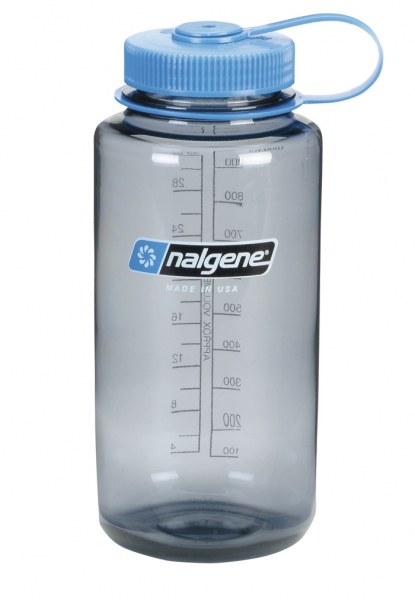 Nalgene Flasche Weithals 1 Liter Grau/Blau