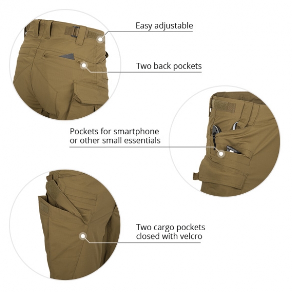 Helikon Tex SFU NEXT Pants Mk2® - PolyCotton Stretch Ripstop - Coyote