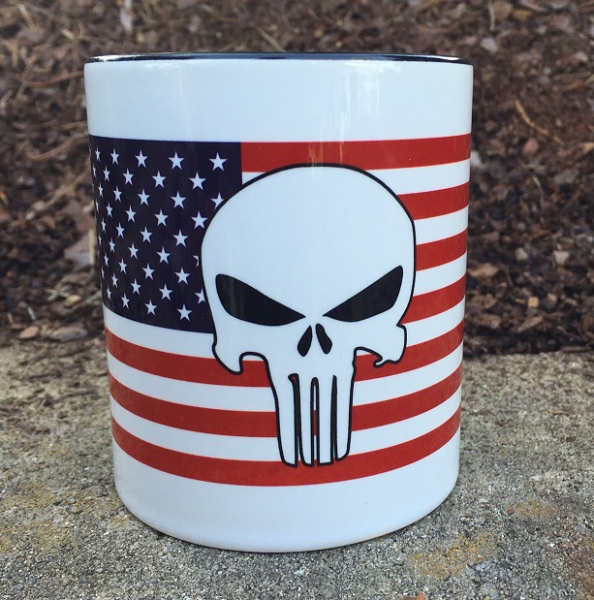 Coffee Mug 'USA Flag - Punisher'