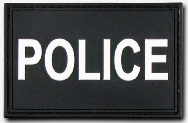 POLICE PVC Rubber Klettpatch