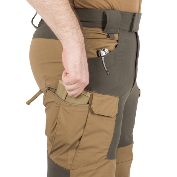 Helikon Tex HYBRID OUTBACK PANTS® - DuraCanvas® - Taiga Green / Black A