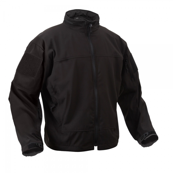 SPECIAL OPS LIGHTWEIGHT TACTICAL SOFT SHELL JACKET BLACK