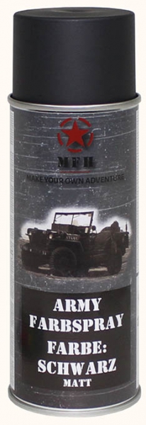 Farbspray Army SCHWARZ matt 400 ml RAL9021