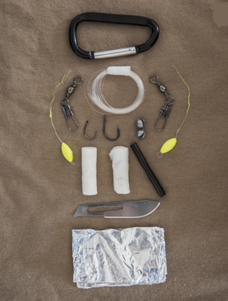 PARACORD SURVIVAL KIT SMALL SCHWARZ