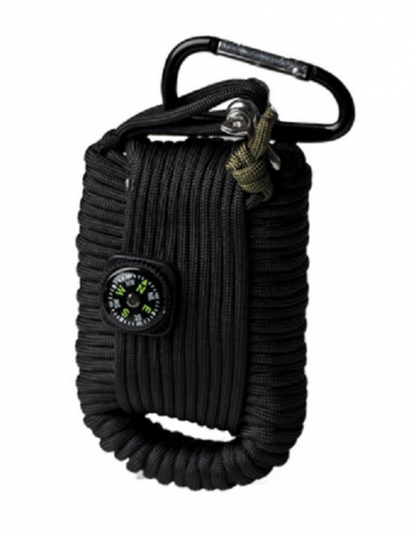 PARACORD SURVIVAL KIT LARGE SCHWARZ