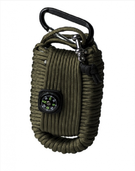 PARACORD SURVIVAL KIT LARGE OLIV